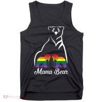 LGBT Mama Bear Pride Mom Rainbow Tank Top thumb 0
