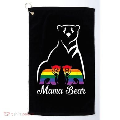 LGBT Mama Bear Pride Mom Rainbow Golf Towel