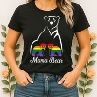 LGBT Mama Bear Pride Mom Rainbow Women's T-Shirt thumb 2