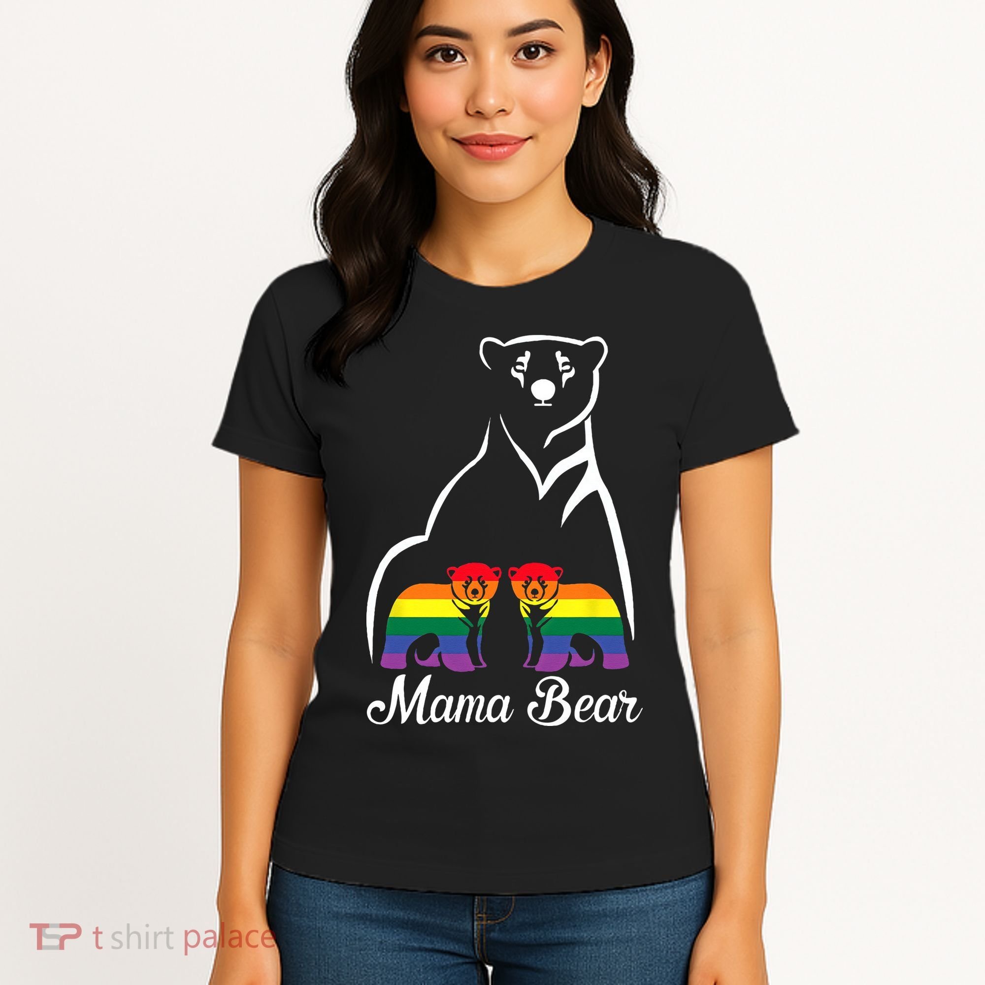 LGBT Mama Bear Pride Mom Rainbow Women's T-Shirt