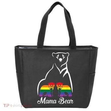 LGBT Mama Bear Pride Mom Rainbow Tote Bag