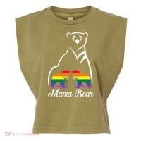 LGBT Mama Bear Pride Mom Rainbow Garment-Dyed Women's Muscle Tee thumb 0