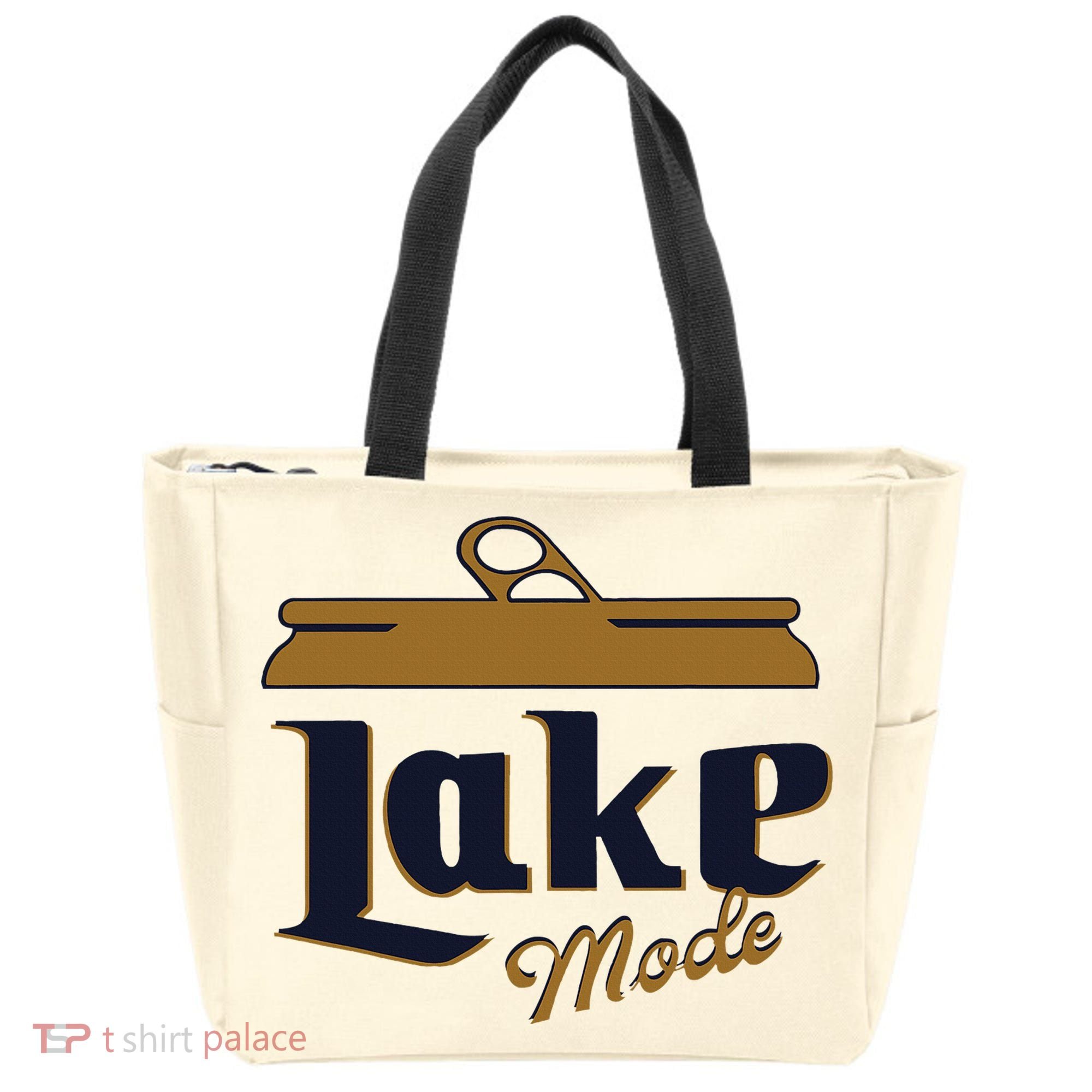 Lake Mode Beer Can Funny Beer Drinking Tote Bag