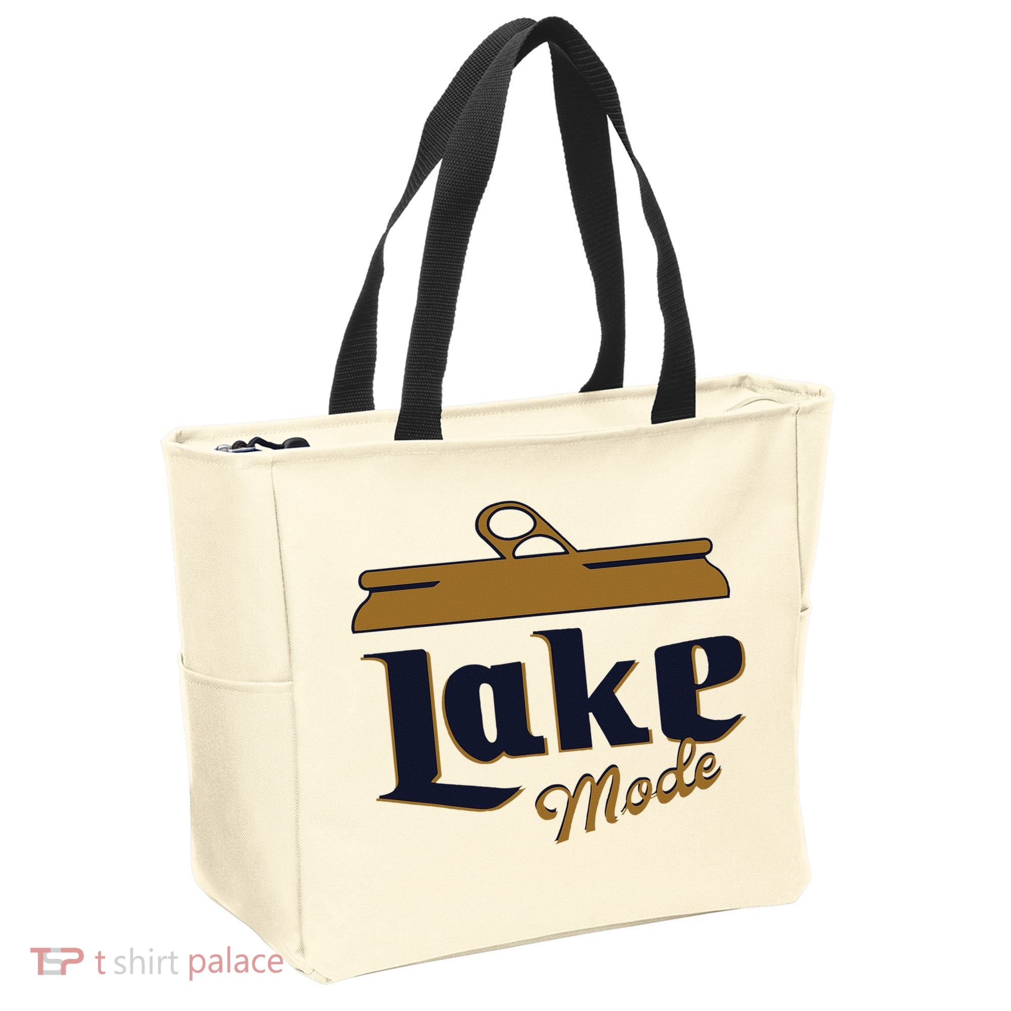 Lake Mode Beer Can Funny Beer Drinking Tote Bag