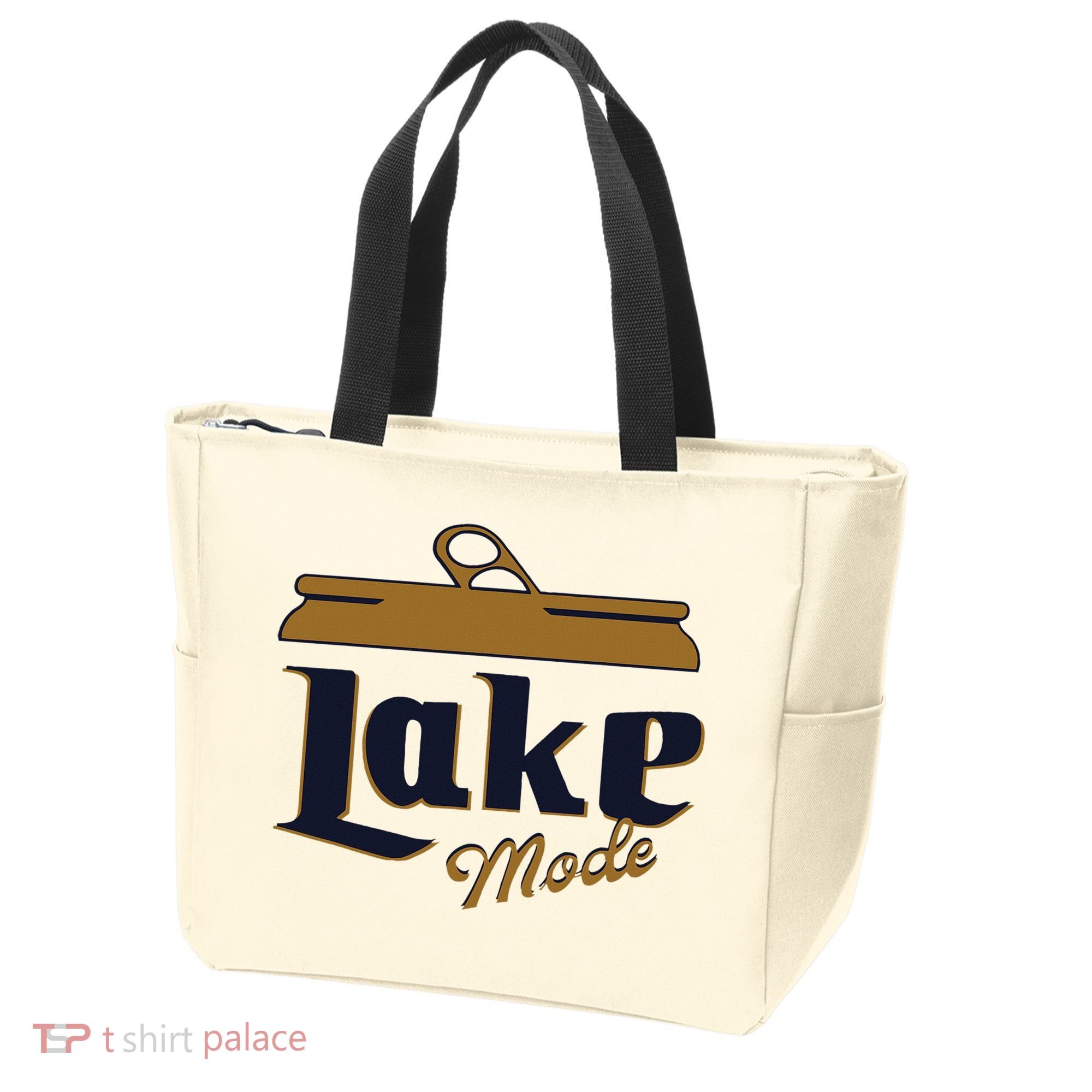 Lake Mode Beer Can Funny Beer Drinking Tote Bag