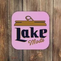 Lake Mode Beer Can Funny Beer Drinking Coaster thumb 0