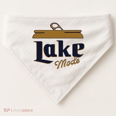 Lake Mode Beer Can Funny Beer Drinking USA-Made Doggie Bandana
