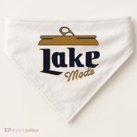 Lake Mode Beer Can Funny Beer Drinking USA-Made Doggie Bandana thumb 0