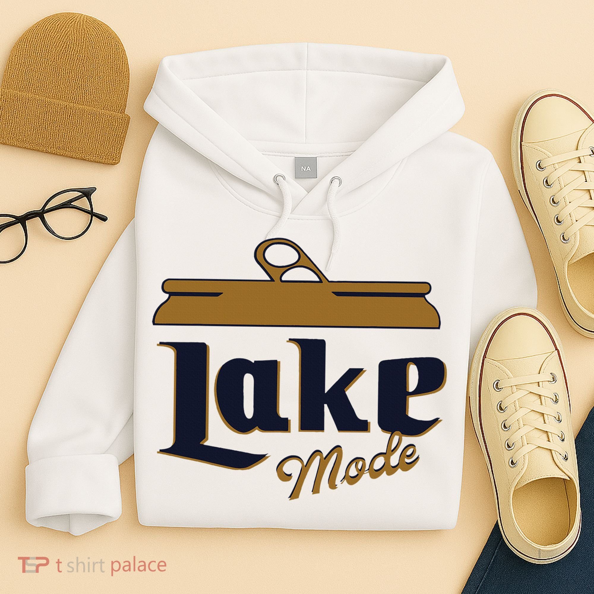 Lake Mode Beer Can Funny Beer Drinking Hoodie