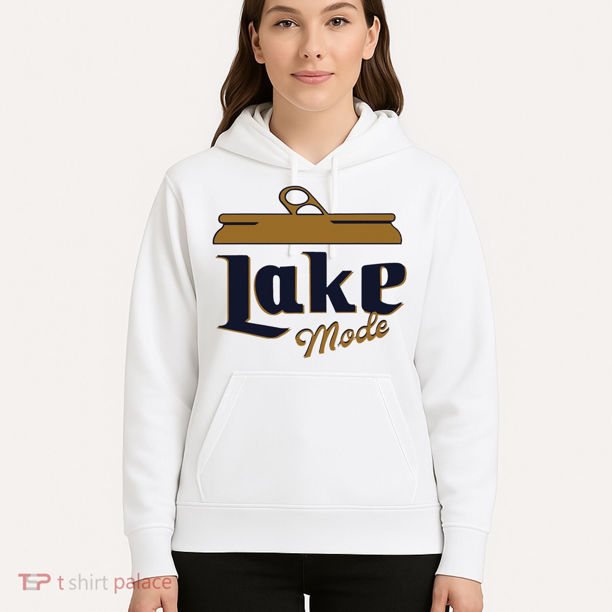 Lake Mode Beer Can Funny Beer Drinking Hoodie