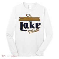 Lake Mode Beer Can Funny Beer Drinking Long Sleeve Shirt thumb 0