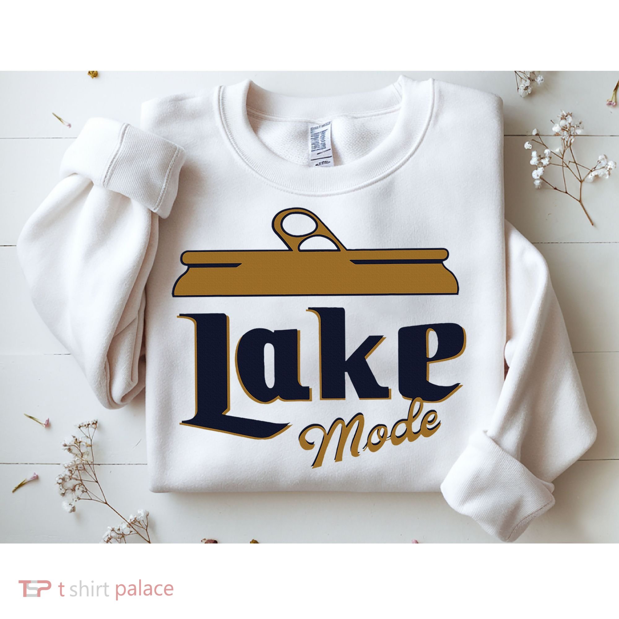 Lake Mode Beer Can Funny Beer Drinking Sweatshirt
