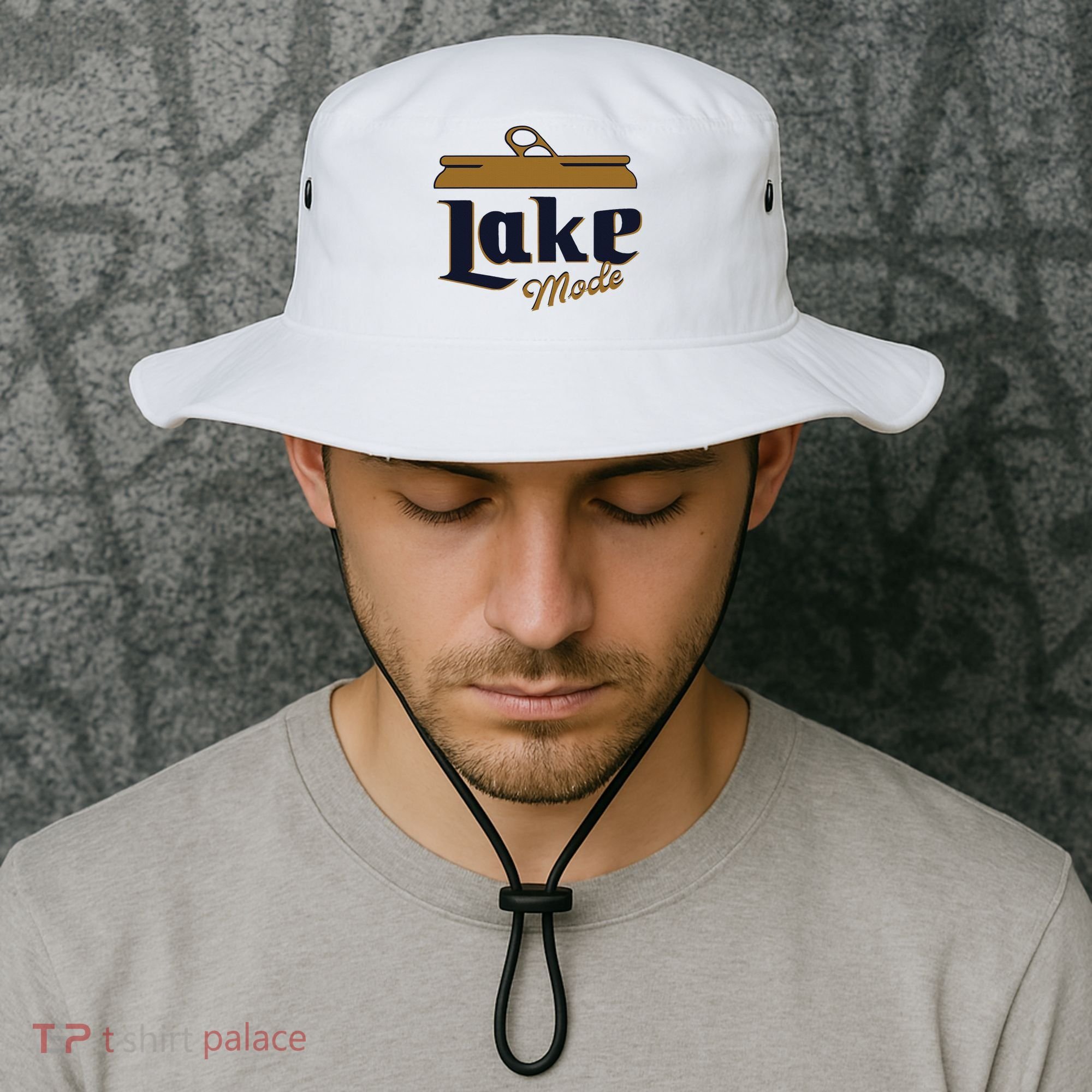 Lake Mode Beer Can Funny Beer Drinking Bucket Hat