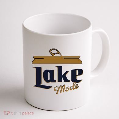 Lake Mode Beer Can Funny Beer Drinking Coffee Mug back