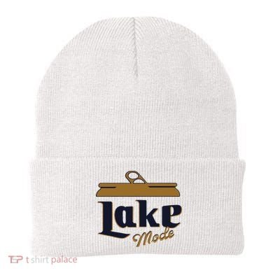 Lake Mode Beer Can Funny Beer Drinking Beanie