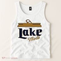 Lake Mode Beer Can Funny Beer Drinking Tank Top thumb 2