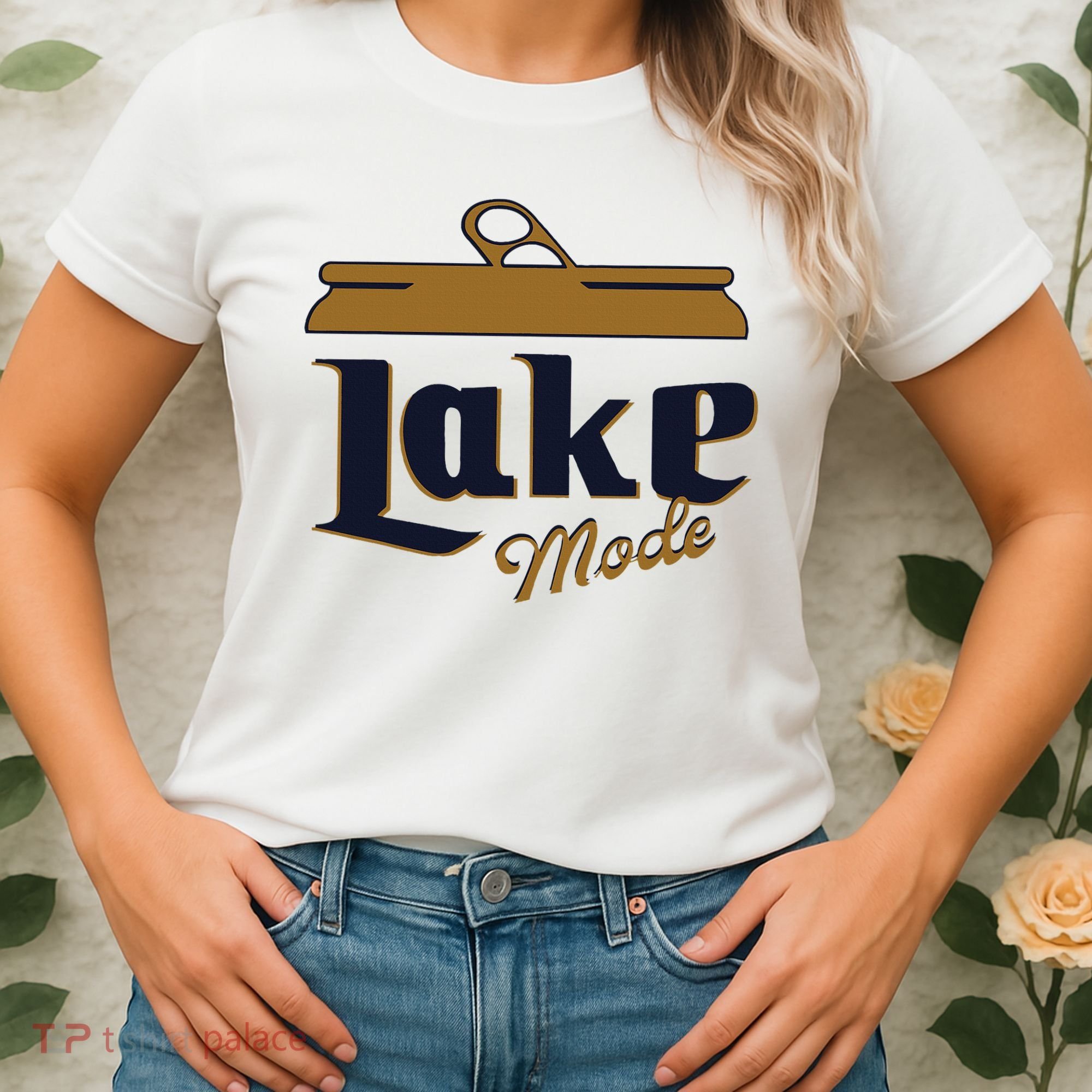 Lake Mode Beer Can Funny Beer Drinking Women's T-Shirt