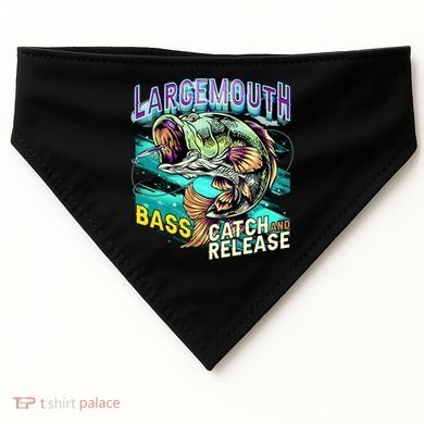 Large Mouth Bass USA-Made Doggie Bandana