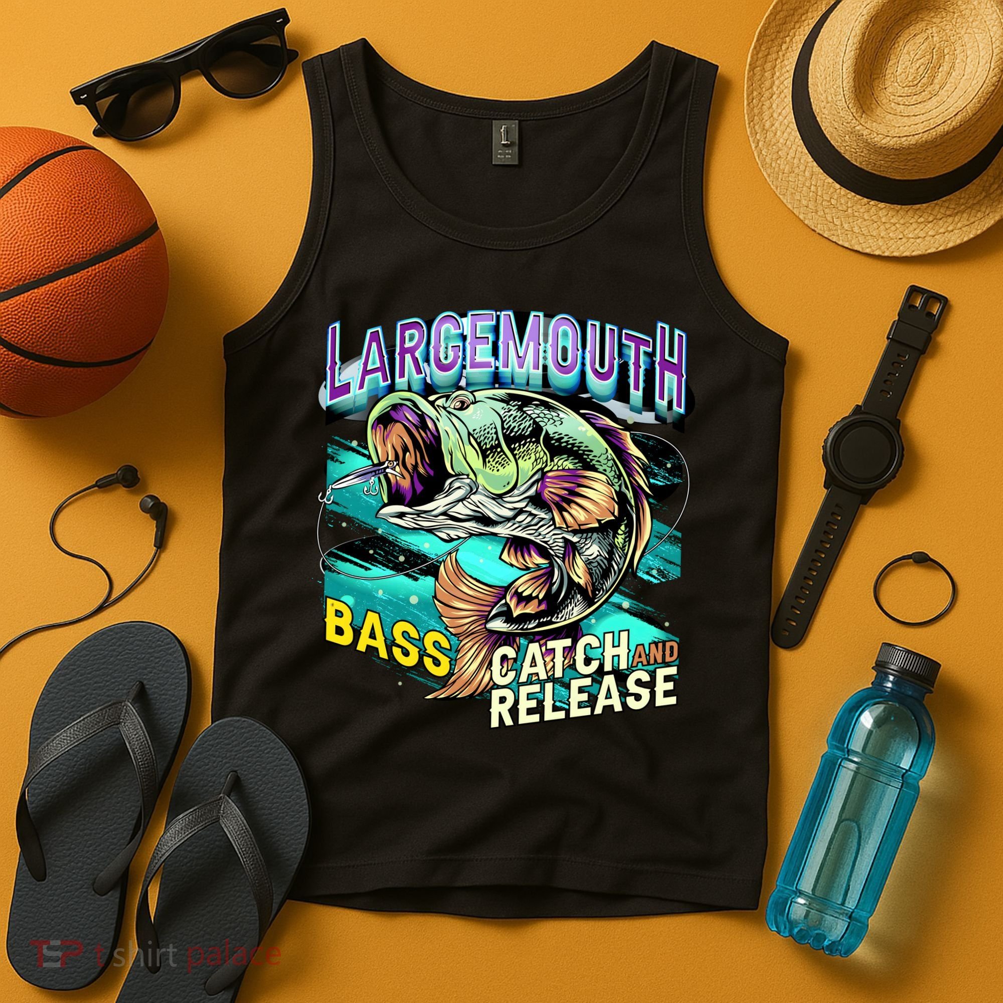 Large Mouth Bass Tank Top