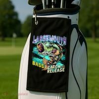 Large Mouth Bass Golf Towel thumb 2