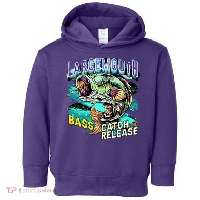 Large Mouth Bass Toddler Hoodie
