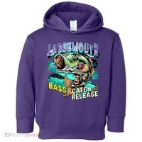 Large Mouth Bass Toddler Hoodie thumb 0