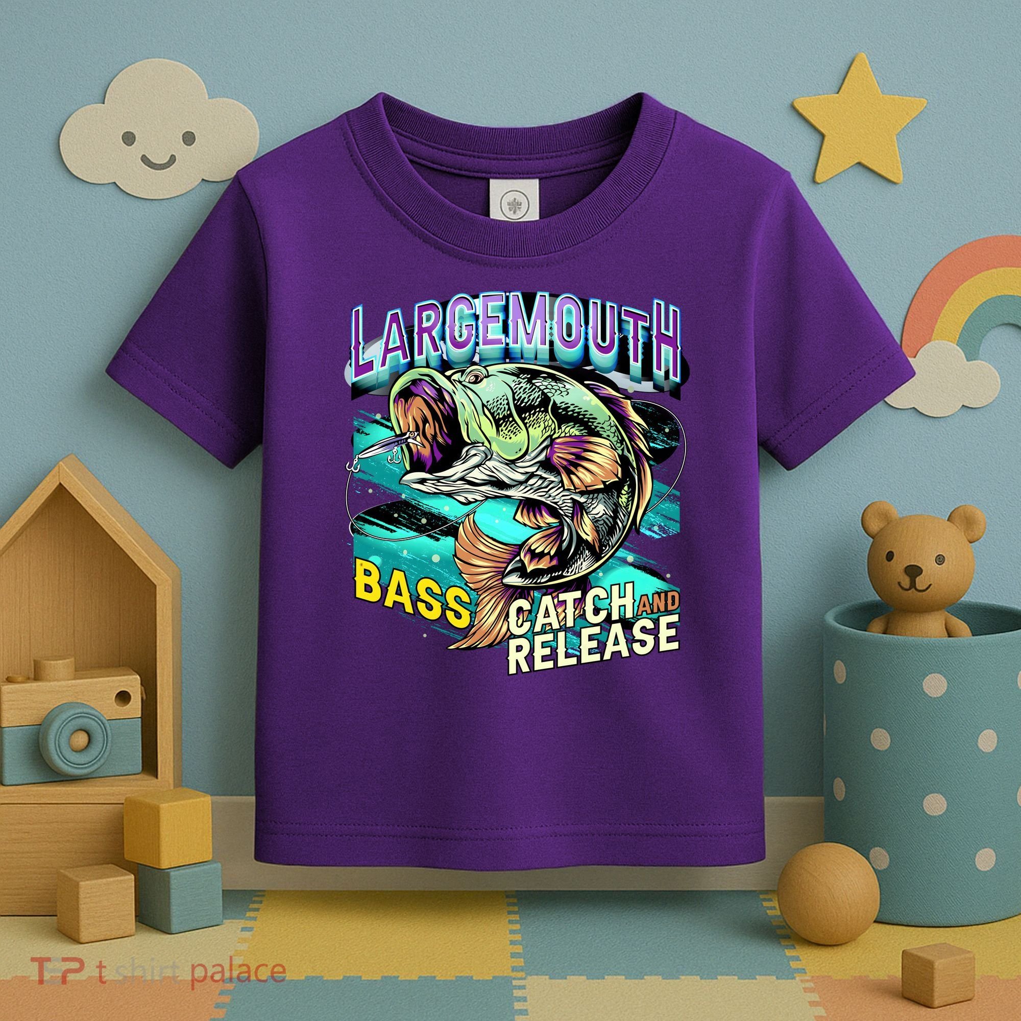 Large Mouth Bass Toddler T-Shirt