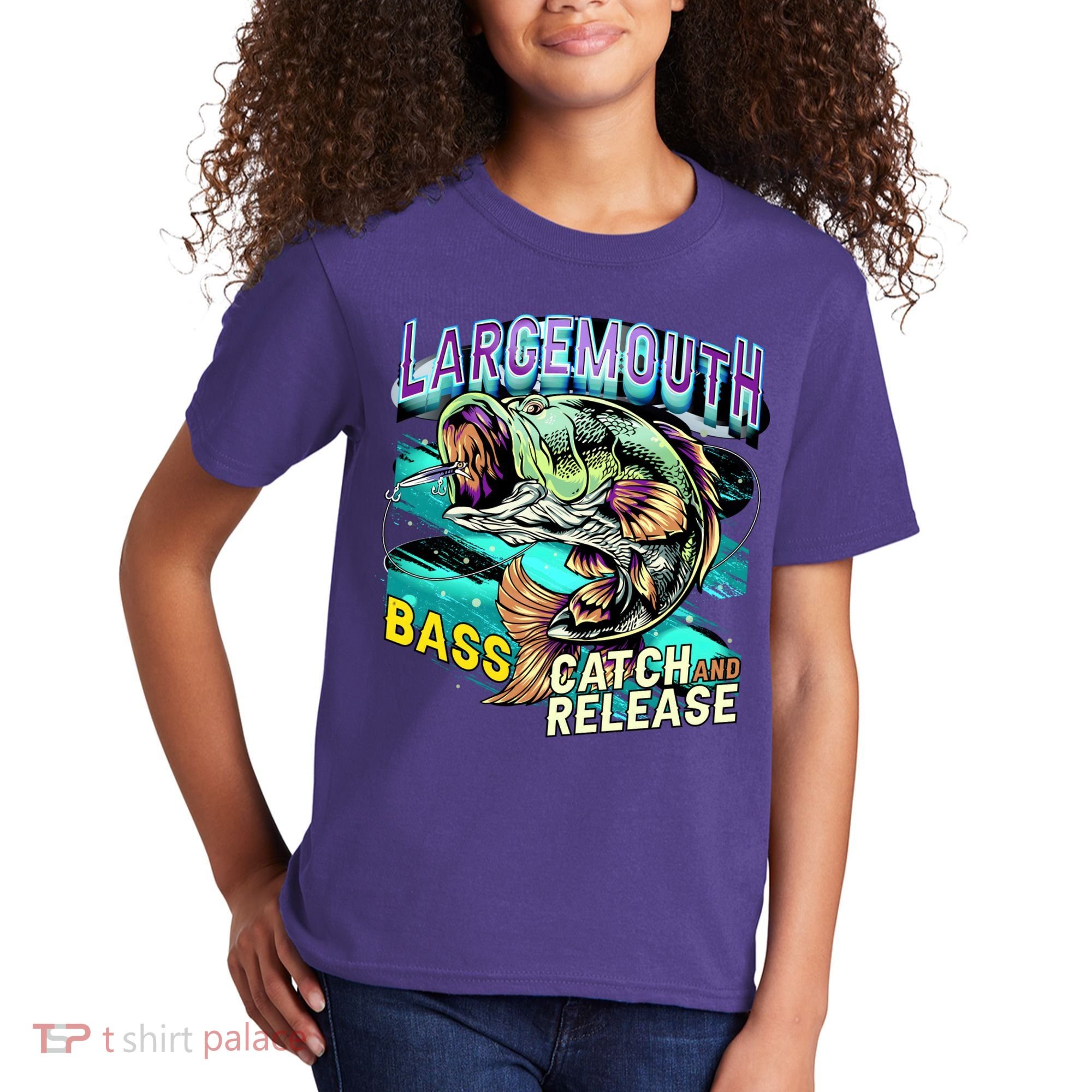 Large Mouth Bass Kids T-Shirt