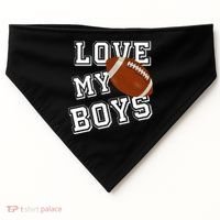 Love My Boys Cute Football USA-Made Doggie Bandana thumb 0
