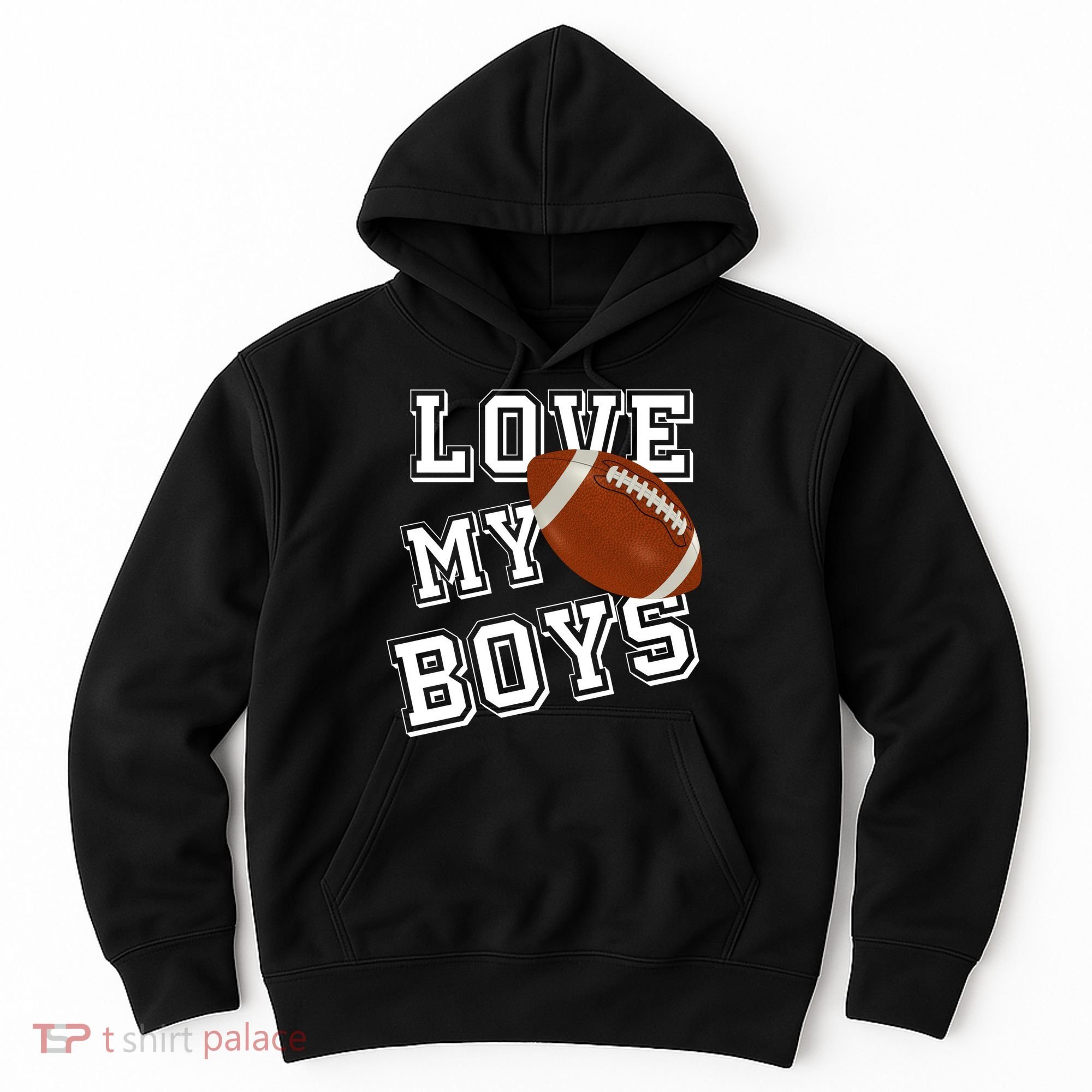 Love My Boys Cute Football Hoodie