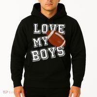 Love My Boys Cute Football Hoodie thumb 2