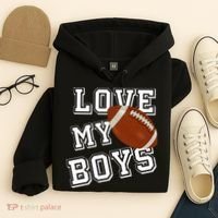 Love My Boys Cute Football Hoodie thumb 4