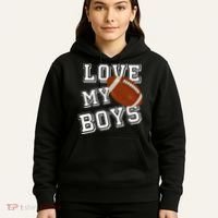 Love My Boys Cute Football Hoodie thumb 5