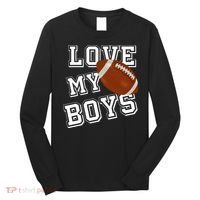 Love My Boys Cute Football Long Sleeve Shirt thumb 0