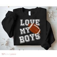 Love My Boys Cute Football Sweatshirt thumb 2