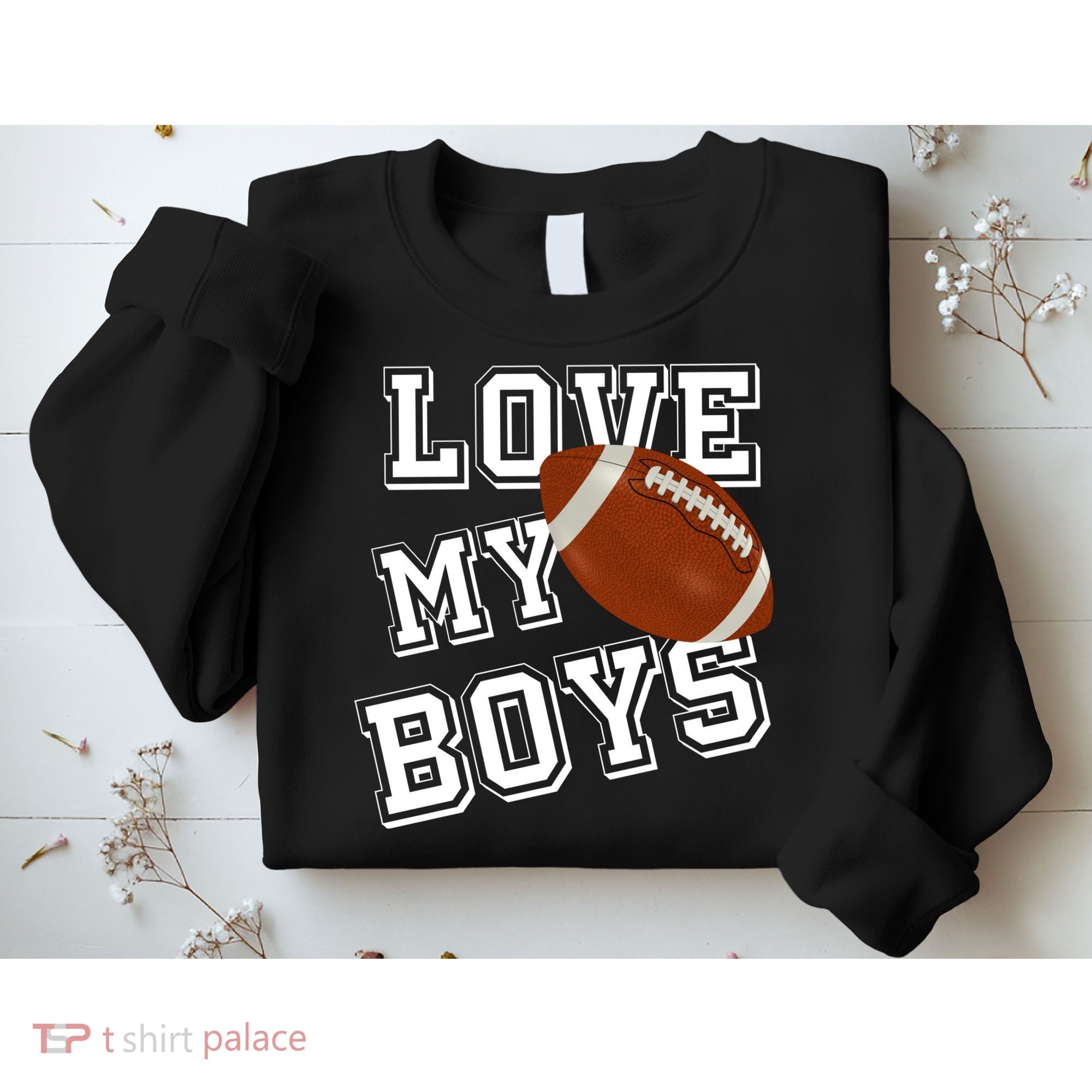 Love My Boys Cute Football Sweatshirt