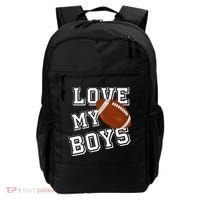 Love My Boys Cute Football Backpack thumb 0