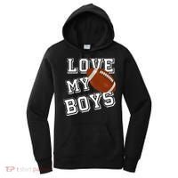 Love My Boys Cute Football Women's Hoodie thumb 0