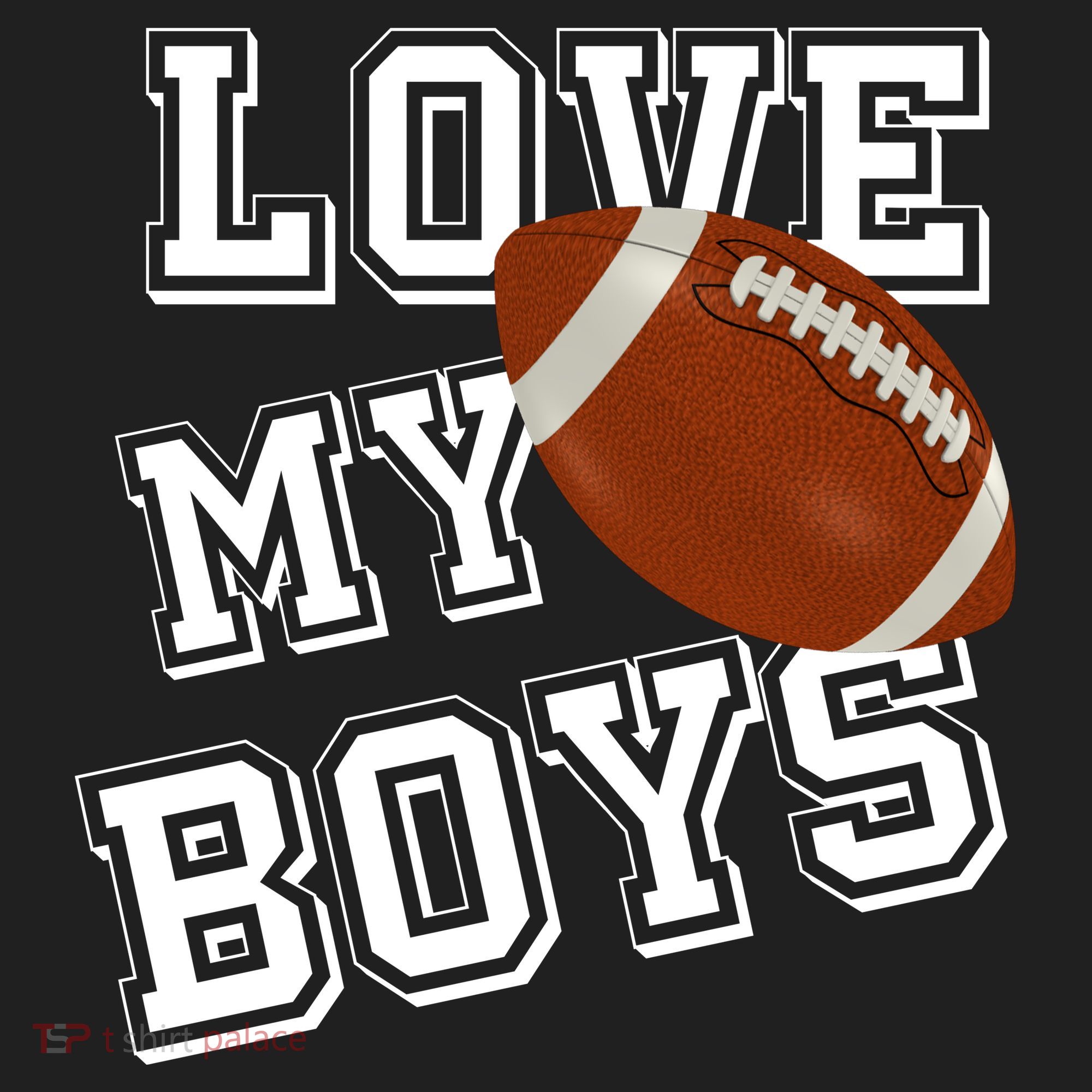 Love My Boys Cute Football Hat