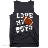 Love My Boys Cute Football Tank Top thumb 0