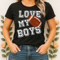 Love My Boys Cute Football Women's T-Shirt thumb 2