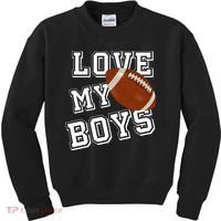 Love My Boys Cute Football Kids Sweatshirt thumb 0