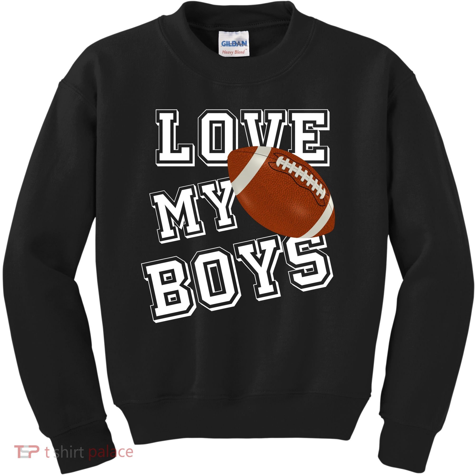 Love My Boys Cute Football Kids Sweatshirt