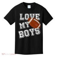 Love My Boys Cute Football Kids T-Shirt thumb 0
