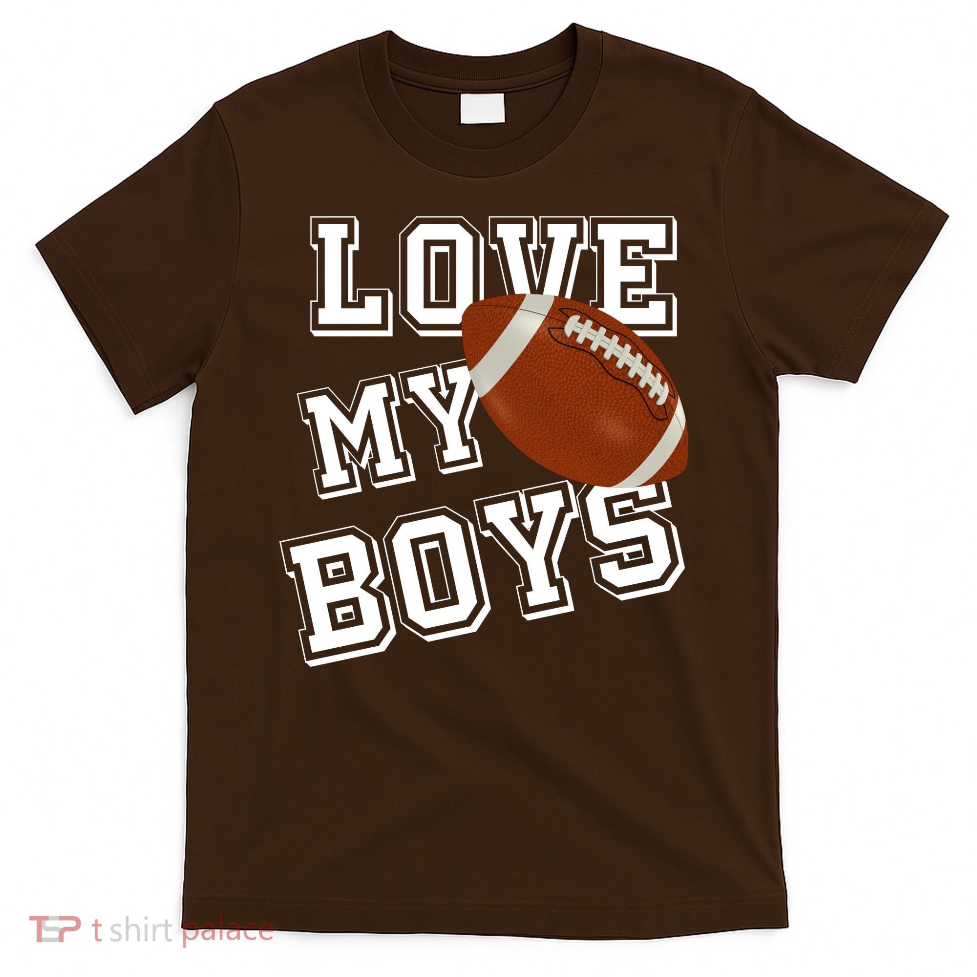 Love My Boys Cute Football T-Shirt