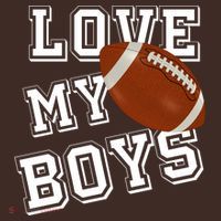 Love My Boys Cute Football Coaster thumb 2