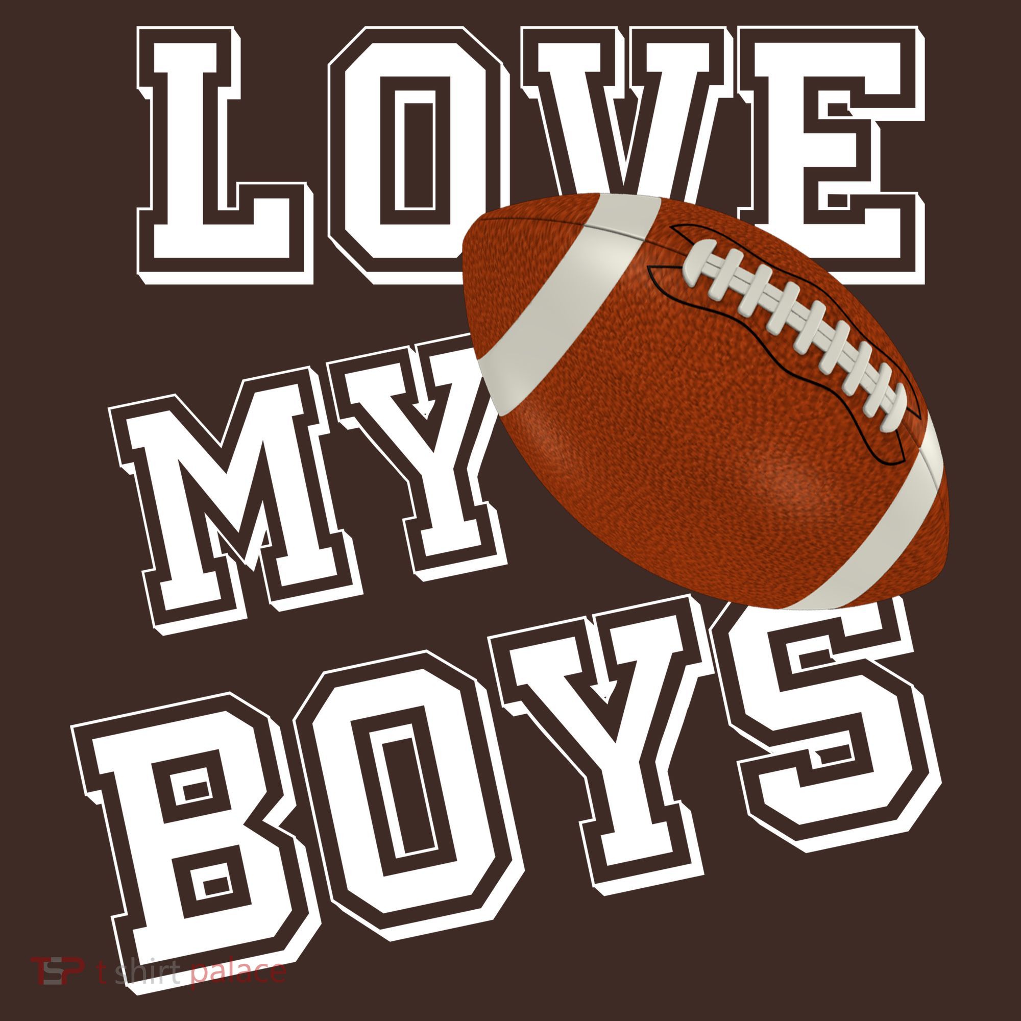 Love My Boys Cute Football Kids Hoodie