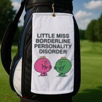 Little Miss Borderline Personality Disorder Golf Towel thumb 2