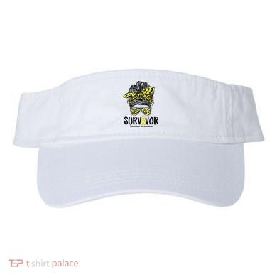 Leopard Messy Bun  Survivor Sarcoma Awareness Visor