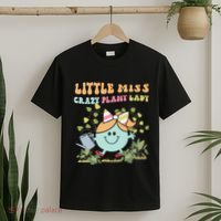 Little Miss Crazy Plant Lady Plant Mom Plant Lover Gardening T-Shirt thumb 2